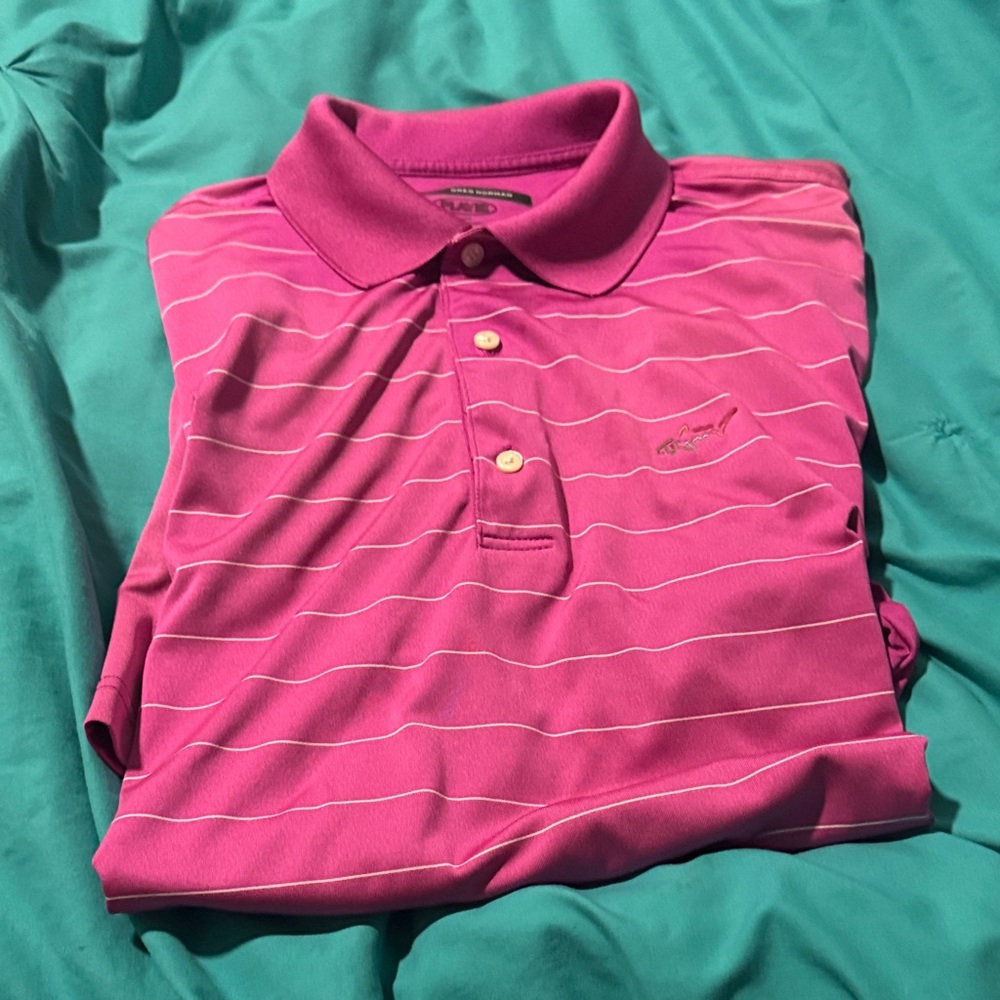 Greg Norman Collection Vibrant Pink Men Polo